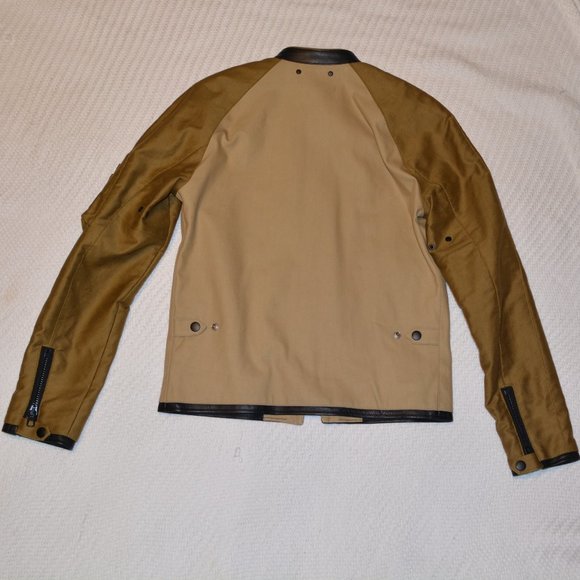 Coach Men's Mixed Fabric Racer Jacket - Picture 4 of 4